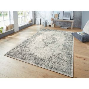 Vintage vloerkleed – Pleasure Groen/Zwart Vertou 80x150cm