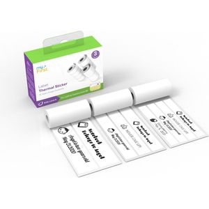 MyFirst - Insta Wi Sticker - Wit - Thermische Labelsticker - 2 Rijen x 3 Meter
