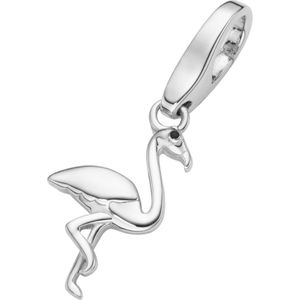 Charm | bedel | flamingo | 925/000 sterling zilver | karabijn slot