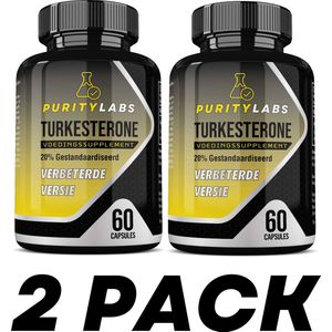 PurityLabs - Turkesterone - 120 Capsules - 20% Gestandaardiseerd - Hoogste Dosering Op De Markt