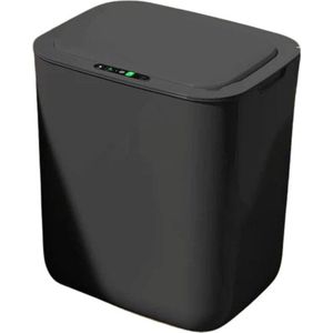 Prullenbak met Sensor - Smart Prullenbak - 18 Liter - USB Oplaadbaar - Slimme Sensor - Elektrische Afvalbak - Zwart