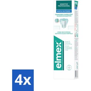Elmex - Tandpasta - Sensitive Professional - Gentle Whitening - 75 ml - Voordeelverpakking - 4 stuks