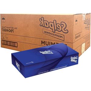 Gezichtsdoekjes multipack 24 tissuedoos x 50 wit 3-laags tissuepapier - zacht absorberend en hygiënisch