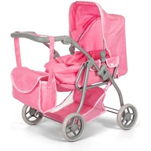 Mama Memo poppenwagen - roze