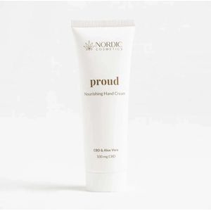 Nordic Cosmetics© - Handcrème met CBD 50ml - 100mg CBD & Aloë Vera - Hydraterend voor Droge Handen - Vegan & Cruelty-Free