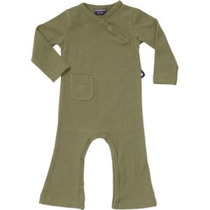 Silky Label jumpsuit pesto green - korte mouw - maat 50/56 - groen