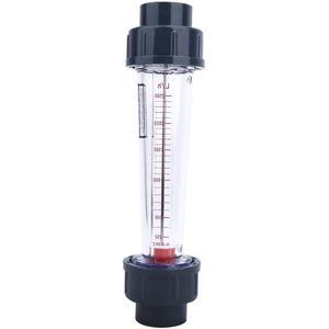 Vloeistofstroommeter LZS-25 (D) 250-2500L/H Buistype Water Rotameter Plastic Platte mond Flowmeter 32mm/1.26in Waterstroomregelaars Hydraulische klepfittingen