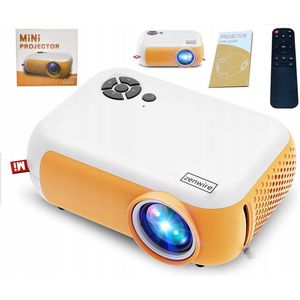 Zenwire A10 - Mini Beamer - Geel - Mini Projector 1800 lm - Full HD 1920x1080p