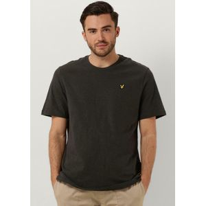 Lyle & Scott Slub T-shirt Polo's & T-shirts Heren - Polo shirt - Donkergrijs - Maat M