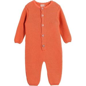 Minora gebreide baby kleding jongens-Unisex boxpakje- Baby kleding meisjes- Maat 68/ 4-6 Maanden-Newborn overalls winter- Baby kleding meisjes-Orange-Kraamcadeau - Babyshower Cadeau- Sinterklaas