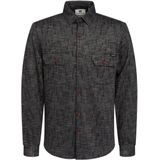 Gabbiano - Flannel Overhemd - Zwart - Modieus - Mannen