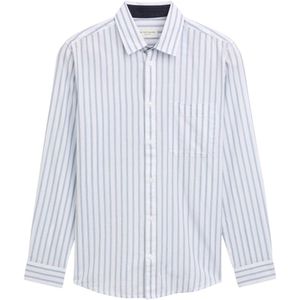 Overhemd - Gestreept - Katoen - Lange Mouw - Regular Fit