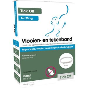 Tick Off Anti Vlooien en Teken Halsband Hond tot 25 kg