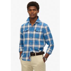 Superdry - Merchant Linen - Overhemd - Geruit - Lange Mouwen