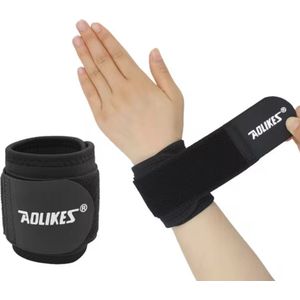 CHPN - Polsband - Polsbrace - Polsbandage - Pols ondersteuning - Zwart - Met klittenband - Verstelbaar - Polsen ondersteunen