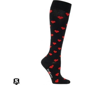 Supcare compressie sokken maat S (37-39) – hearts