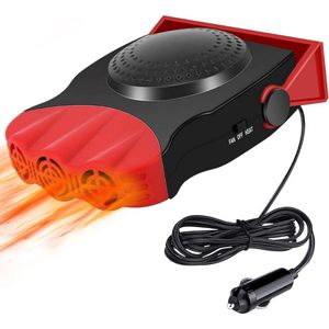 Auto Verwarming Ventilator - Auto Kachel 12 Volt - Heater - Ontdooier - Rood