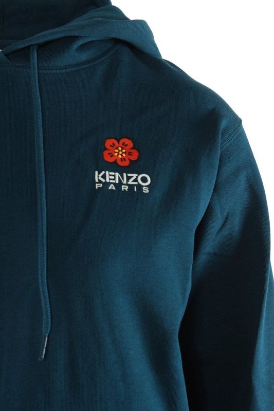 Kenzo - Classic Crest Hoodie - Blauw - Dames - Katoen