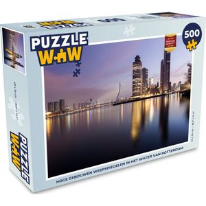 Puzzel Rotterdam - Water - Wolkenkrabber - Legpuzzel - Puzzel 500 stukjes