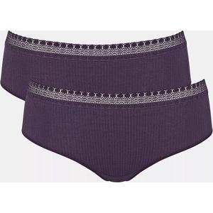 sloggi GO Ribbed Hipster C2P Dames Onderbroek - Paars - Maat S