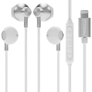 Bedrade Oordopjes Geschikt voor iPhone - 2 Stuks - Lightning - Wit