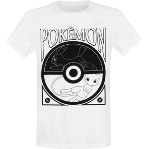 Pokémon Pokéball Balance Heren T-shirt - wit - XXL