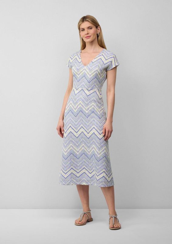 s.Oliver BLACK LABEL - Midi-jurk - Meerkleurig - Fijn Gebreid