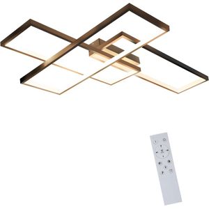 Dimbare LED Plafondlamp - Modern Geometrisch Ontwerp - Multifunctioneel - Ideaal voor Woonkamer, Slaapkamer, Kantoor