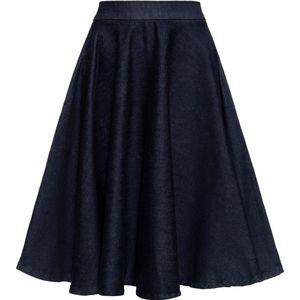 Queen Kerosin Damen Basic Swing Rock Dunkelblau-L