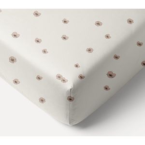 Petite Amélie - Hoeslaken - Pansy - 70x140 cm - 100% Biologisch Katoen - Anti-slip