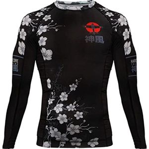 Hardcore Training Rashguard voor mannen - Lange Mouwen Compressiekleding voor Jiu Jitsu & MMA