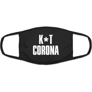 Grappig mondkapje | gezichtsmasker | bescherming | bedrukt | logo | Zwart mondmasker van katoen, uitwasbaar & herbruikbaar. Geschikt voor OV