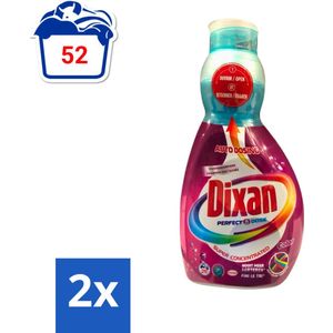 Dixan Perfect Dose - Vlekkenkampioen - Extreme Power - Gekleurde Was - 26 Wasbeurten - Voordeelverpakking - 2 stuks