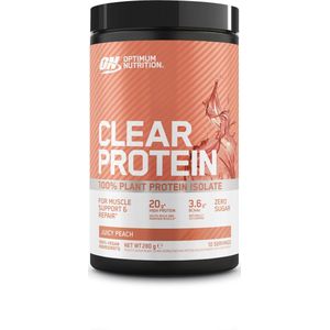 Optimum Nutrition Clear Protein - Juicy Peach - Vegan Proteine Poeder - 100% Plantaardig Eiwit Isolaat - 10 doseringen (280 gram)