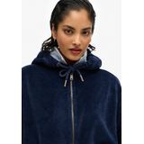 Superdry - Velour Full Zip Sweatshirt - Zwart