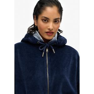 Superdry - Velour Full Zip Sweatshirt - Zwart