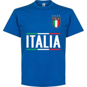 Italië Squadra Azzurra Team T-Shirt - Blauw - S