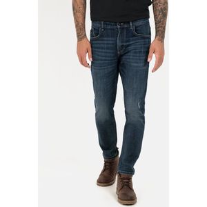 camel active Tapered Fit 5-Pocket Jeans - Maat menswear-31/34 - Donkerblauw