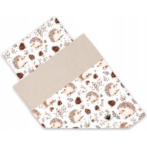 Babyslaapzak 90x120 cm, 100% Katoen, Met Rits, Beige Egel