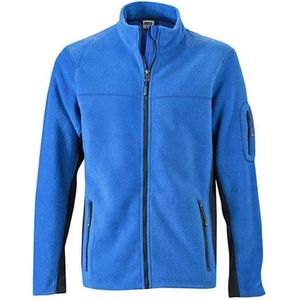 James and Nicholson Heren Werkkleding Fleece Jas (Royal Blue/Navy)