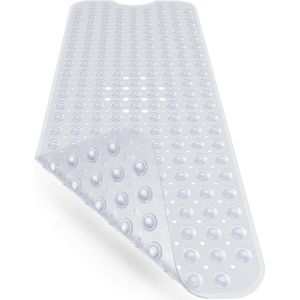Antislip Badmat 100x40 cm | BPA-vrije Antislipmat voor in bad | Antibacterieel en Duurzaam | Schimmelbestendig | Milieuvriendelijk | Machinewasbaar