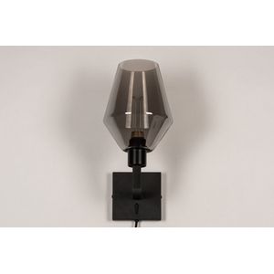 Lumidora Wandlamp 31035 - Voor binnen - NAPELS - E27 - Zwart - Grijs - Metaal