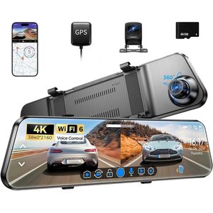 Dashcam voor auto voor en achter – Dual dashcam – Voor- en achtercamera – Autocamera – Full HD dashcam – Dashcam met nachtzicht – Dashcam met bewegingssensor – Groothoeklens – Parkeermodus – Loop recording – Dashcam met SD-kaart
