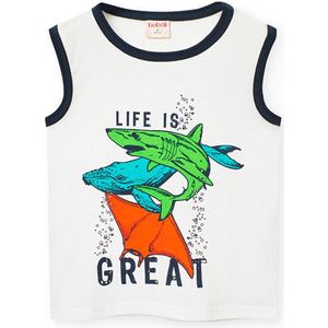 Boboli Knit Mouwloos T-shirt Wit 8 Years Jongens