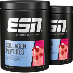 ESN - Collagen Peptides - Fresh Cherry - Collageenpoeder - 2 x 300 g - 40 Porties