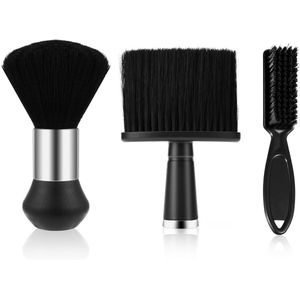 longziming -3-delige Nekborstel Set – Zachte Kappersborstels voor Haarreiniging en Stofverwijdering – Professioneel Friseurgereedschap voor Thuis & Salongebruik