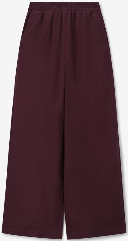 Sissy-Boy - High Waist Wide Leg Broek - Donkerbruin