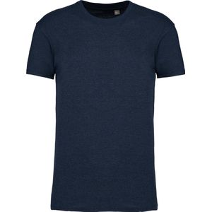 French Navy Heather T-shirt met ronde hals merk Kariban maat S