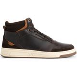 Travelin' - Durham - Hoge Sneakers - Donkerbruin - Leer