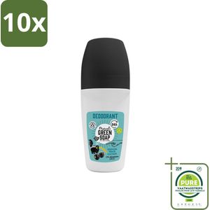 10 x Marcel's Green Soap - Deodorant Roller - Mimosa & Blackcurrant - Langdurige frisheid - 50 ml - Grootverpakking - Deodorant - Natuurlijke Deodorant - Aluminiumvrije Deodorant - Vegan Deodorant - Duurzame Deodorant